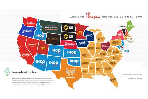 Map of Chick Fil A Locations
